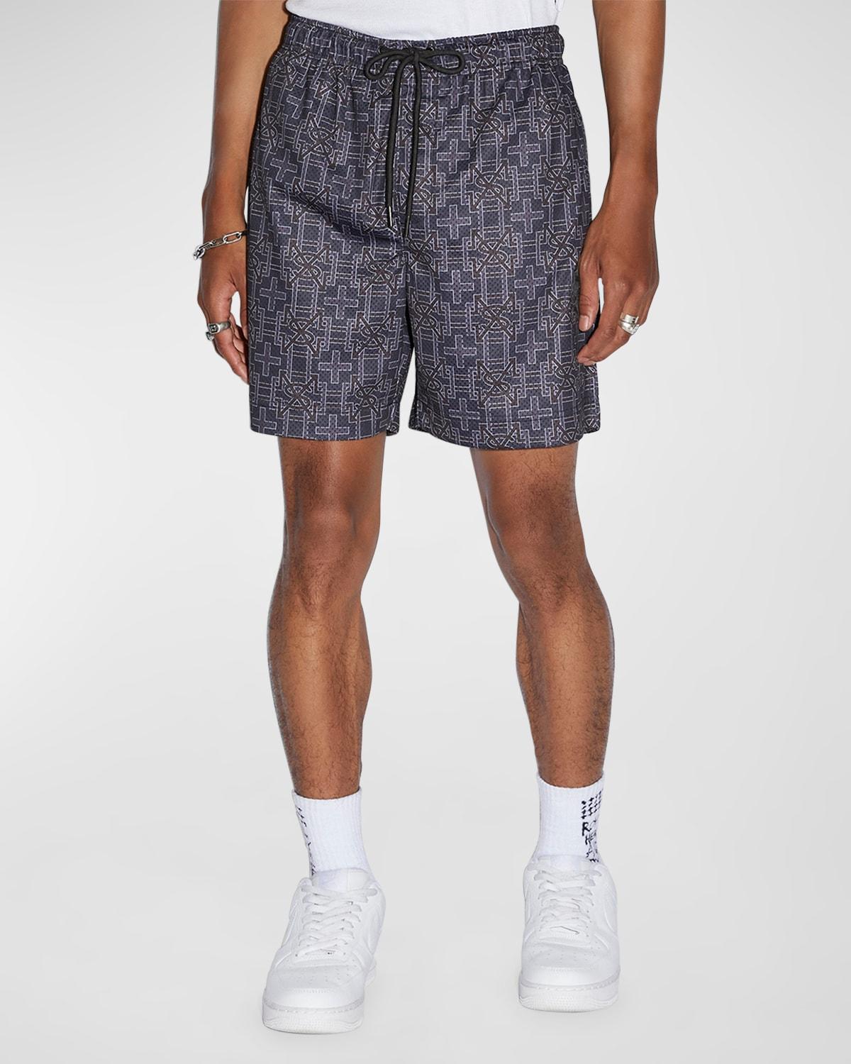 Mens Plus Mesh Drawstring Shorts Product Image