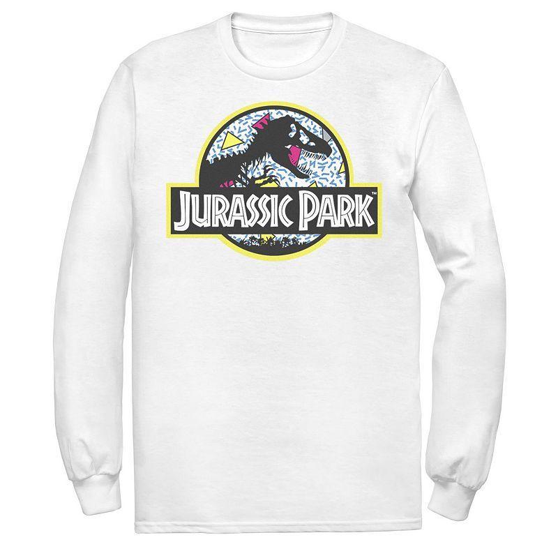 Mens Jurassic Park Blue Retro Classic Icon Tee Product Image