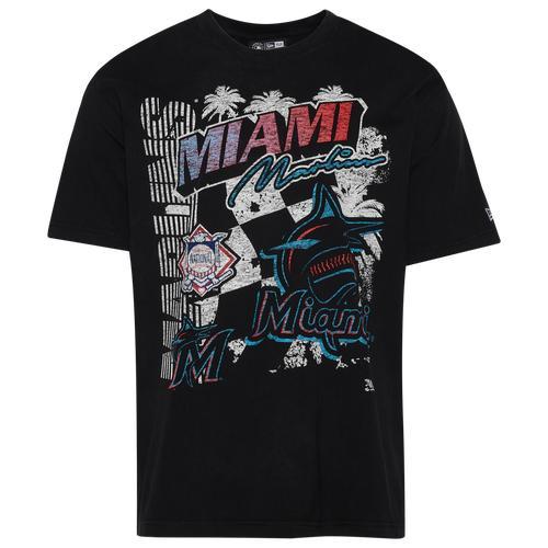 New Era Mens New Era Marlins Fitted Short Sleeve T-Shirt - Mens Product Image