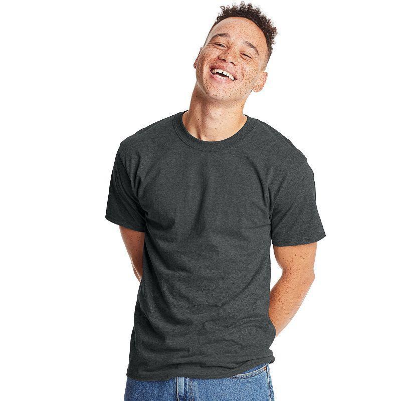 Hanes Beefy-T Unisex Heavyweight Cotton T-Shirt (Big & Tall Sizes Available) Smoke Gray 3XL Product Image