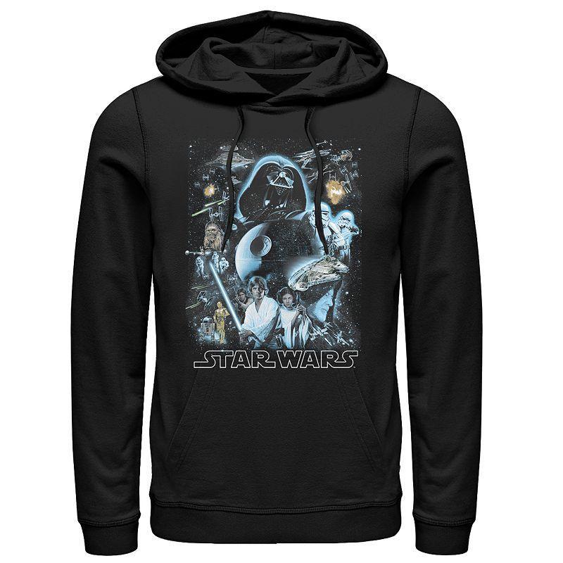 Mens Star Wars Classic Galaxy Pullover Hoodie Product Image