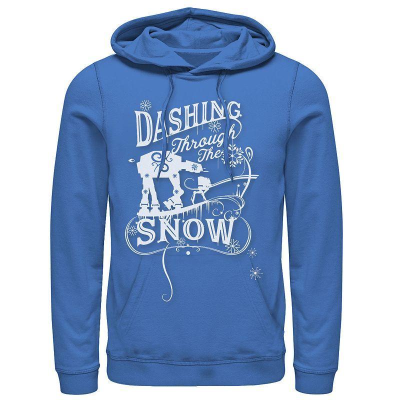 Mens Star Wars AT-AT Dashing Through Snow Christmas Graphic Hoodie Product Image