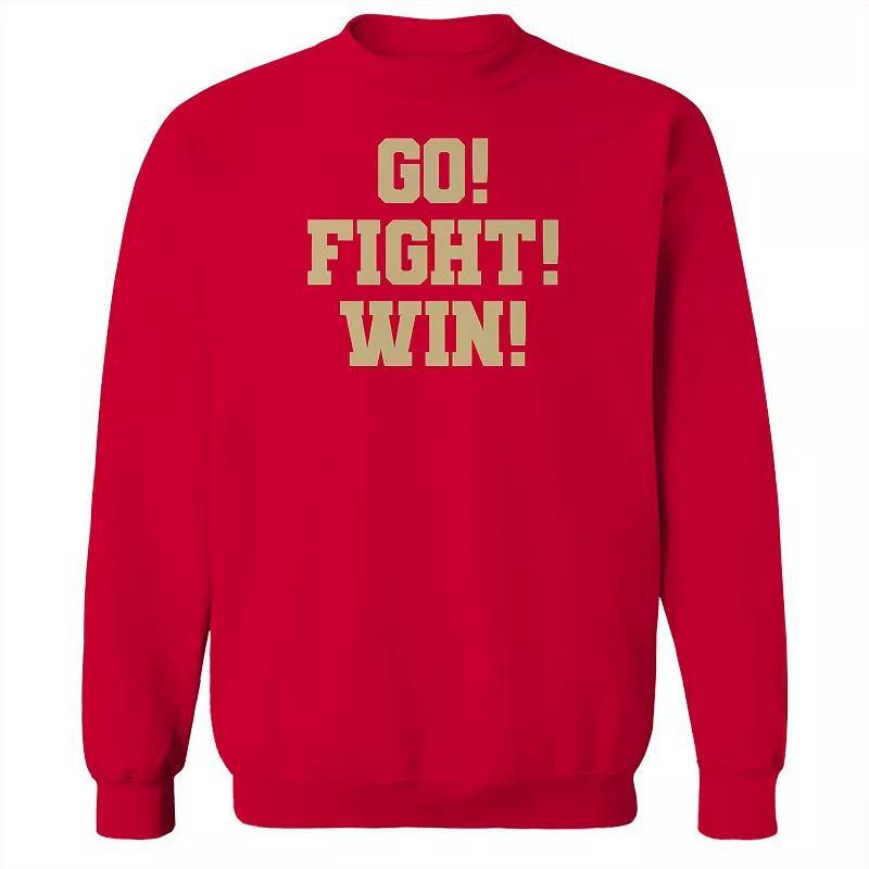 Adult Go Fight Win Graphic Sweatshirt, Mens Product Image