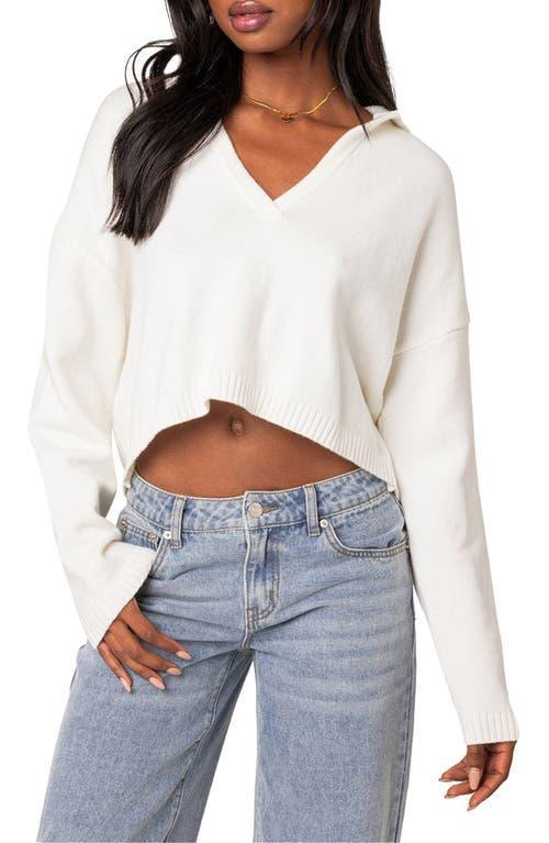 EDIKTED Marcie Oversize Crop Sweater Product Image