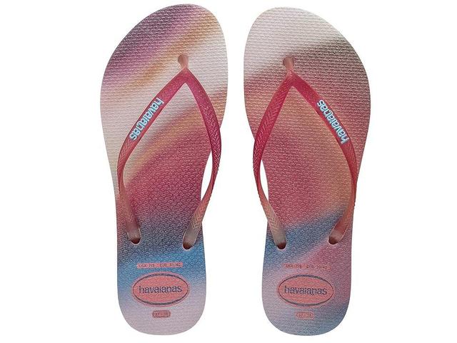 Havaianas Slim Metallic Rainbow Lemonade) Women's Sandals Product Image