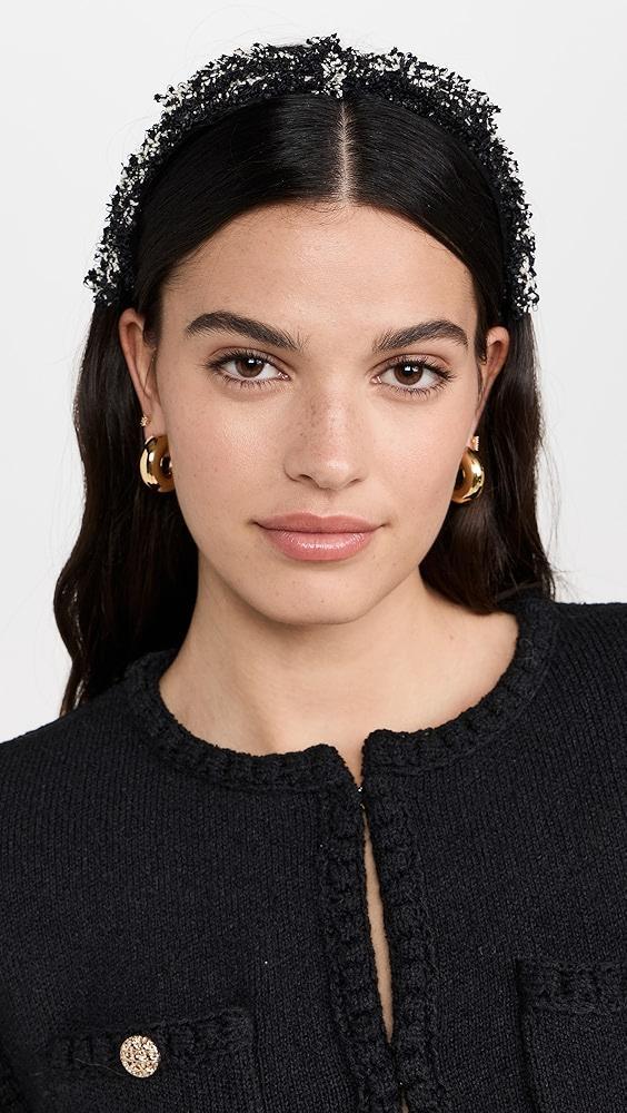 Lele Sadoughi Tweed Bardot Ribbon Slim Headband | Shopbop Product Image