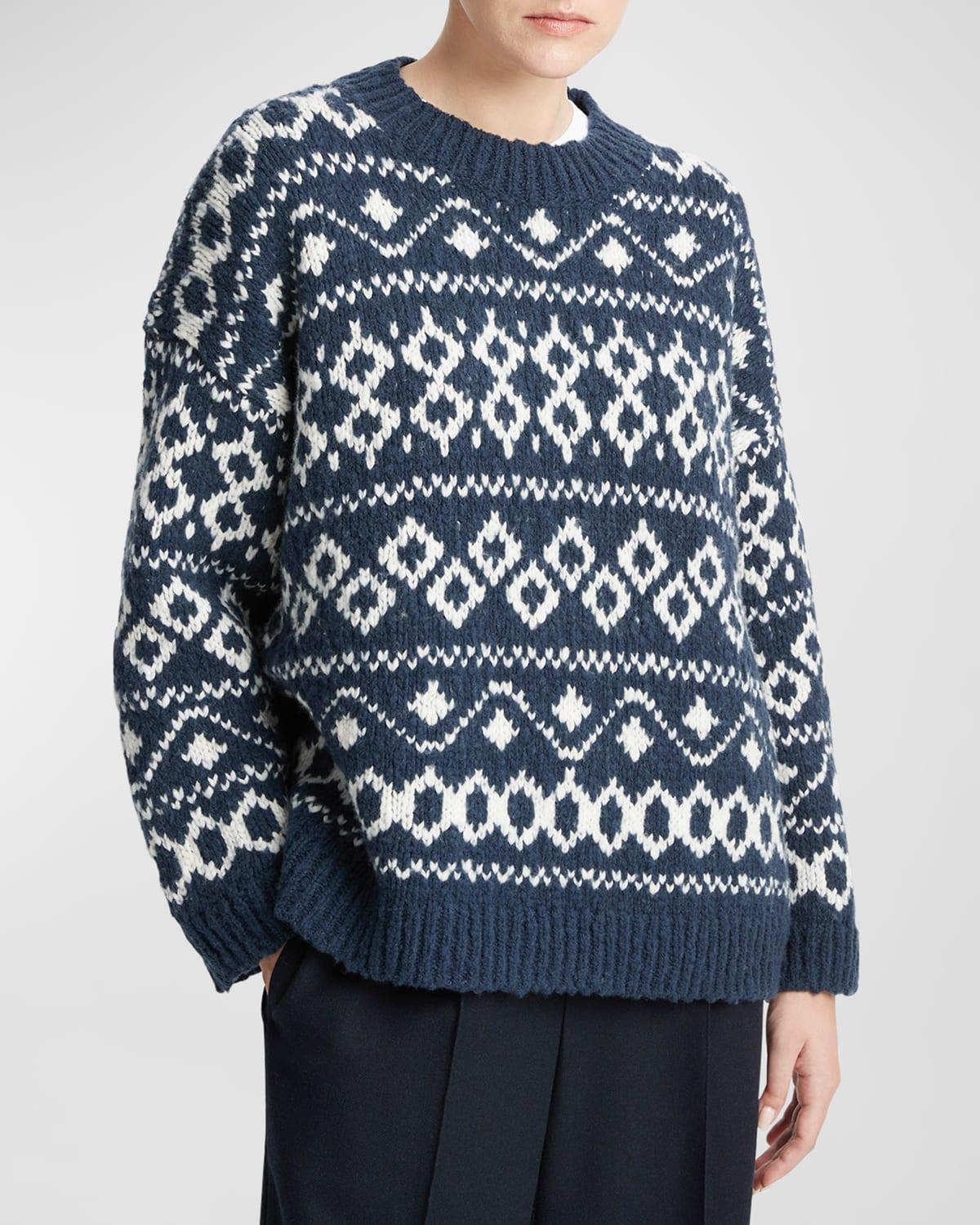 Vince Nordic Fair Isle Crewneck Sweater Product Image