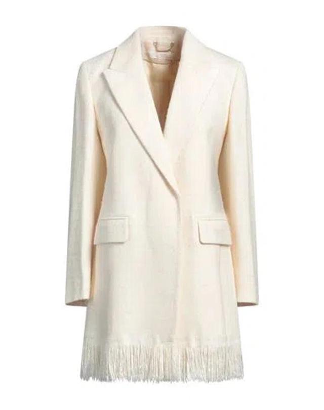 CHLOÉ Woman Coat Ivory Size 6 Silk In White Product Image