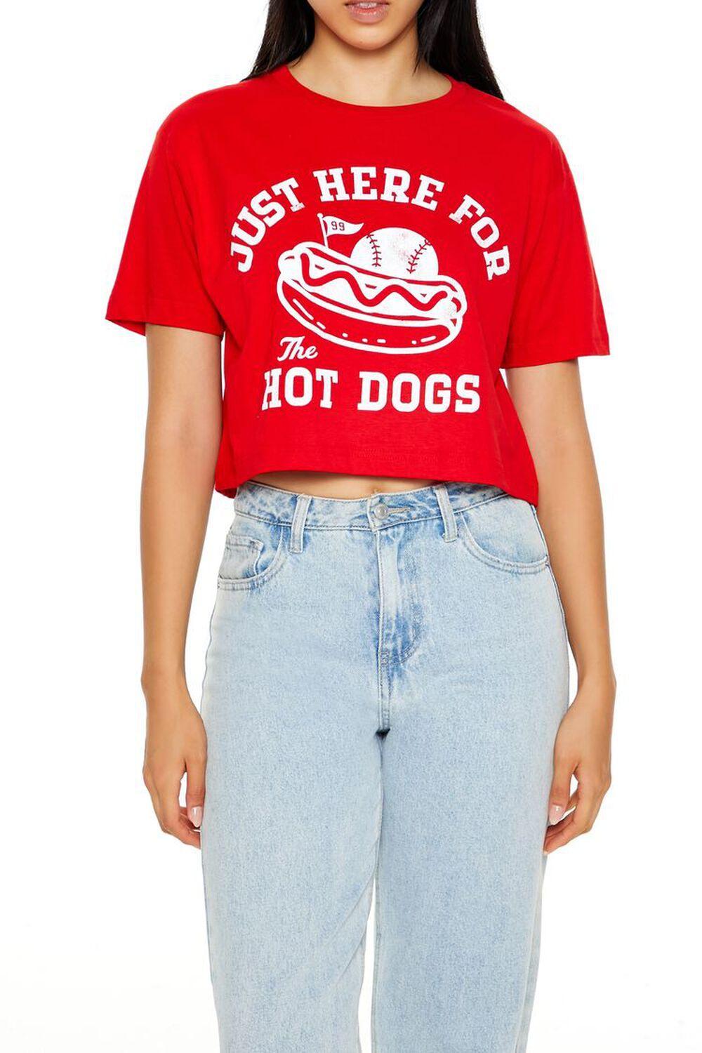 Just Here For the Hot Dogs Tee | Forever 21 Product Image