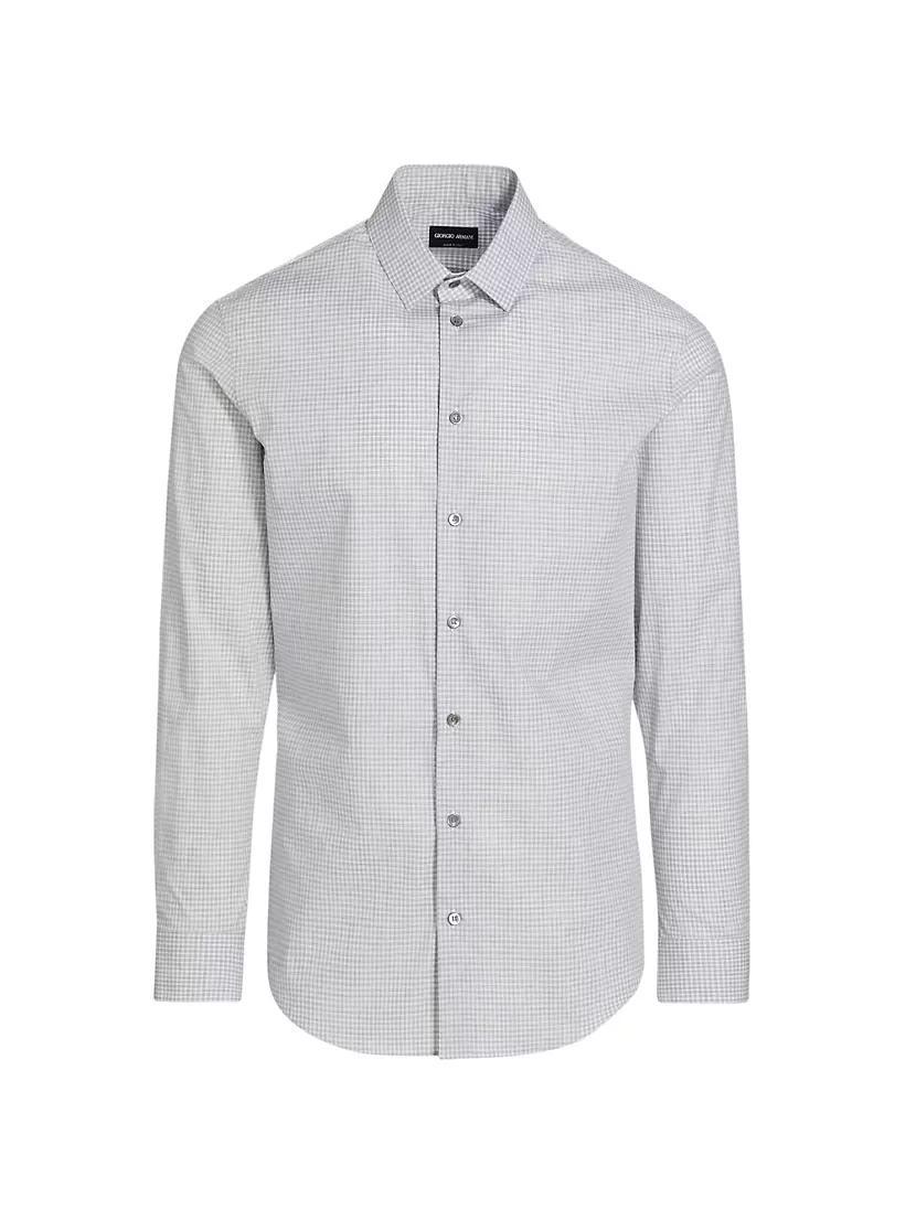 Check Cotton Button-Front Shirt product image