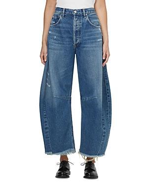 Womens Horseshoe Straight Wide-Leg Jeans Product Image