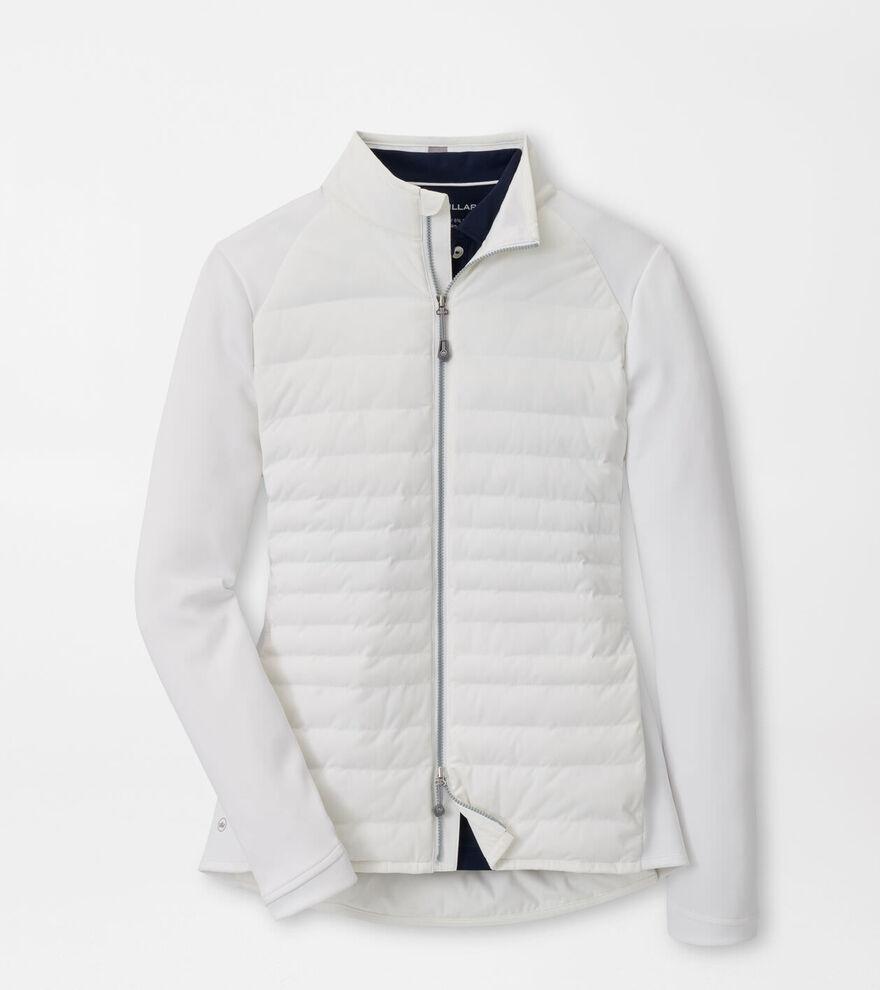 Peter Millar Duke University Womens Merge Hybrid Jacket | Color: White | Size: M Product Image