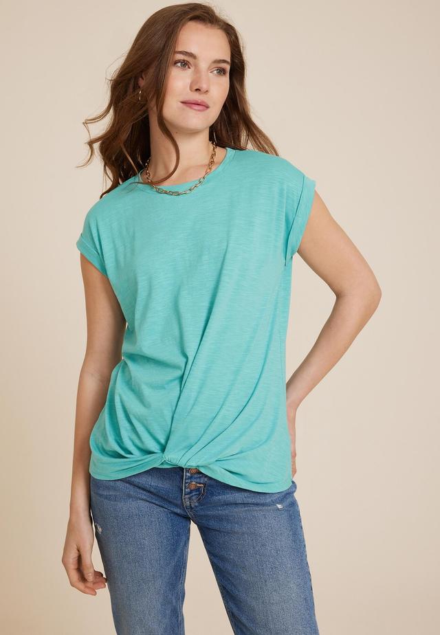 24/7 Austin Knot Hem Tee Product Image