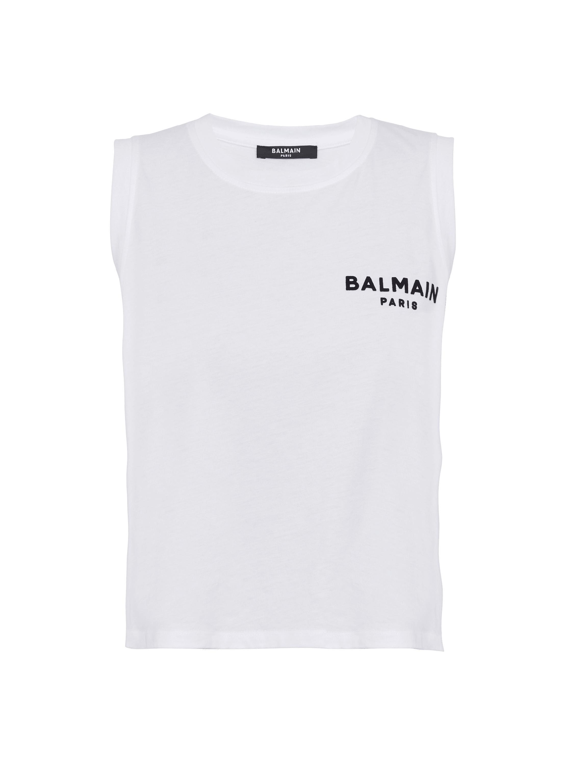 Balmain flocked tank top Product Image