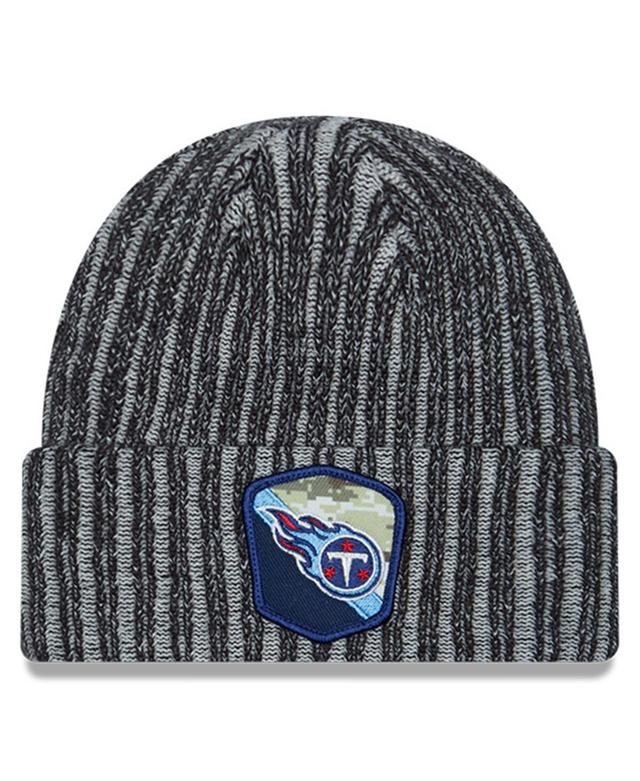 Mens New Era  Black Tennessee Titans 2023 Salute To Service Cuffed Knit Hat Product Image