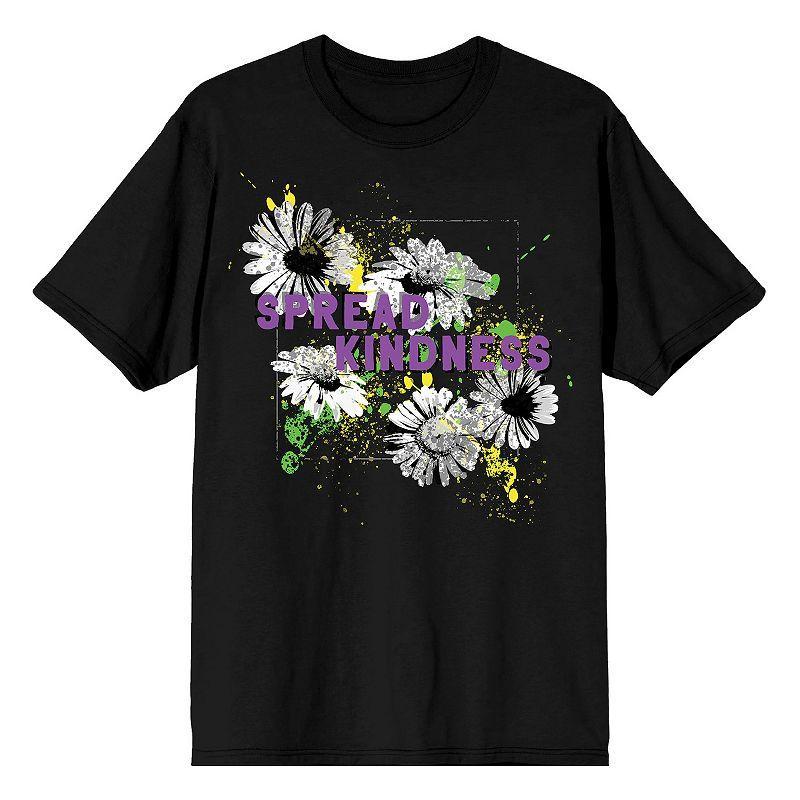 Mens Positive Vibes Kindness Tee Black Product Image