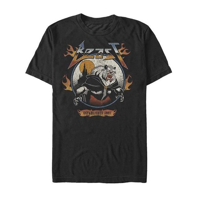 Mens Disneys Beauty and the Beast Flame Tee Product Image