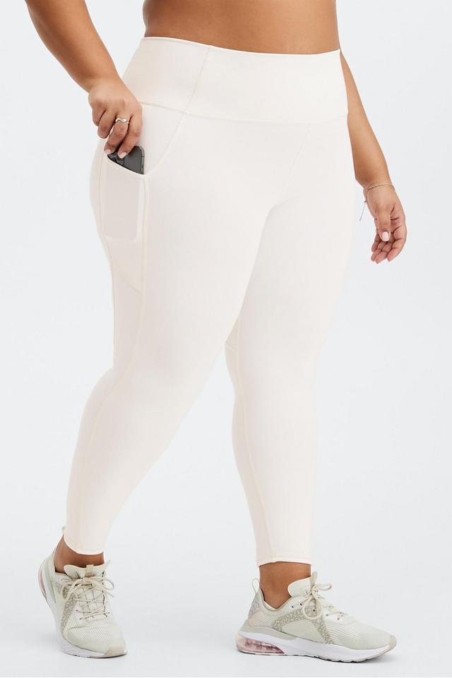 Fabletics Oasis High-Waisted 7/8 Legging Womens white plus Size 4X Product Image