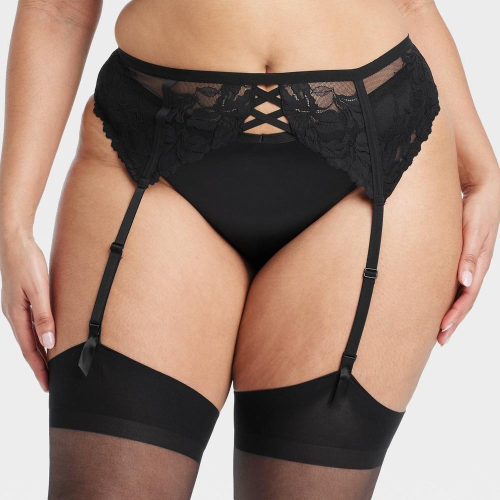 Womens Lace Lingerie Garter - Auden Black Product Image