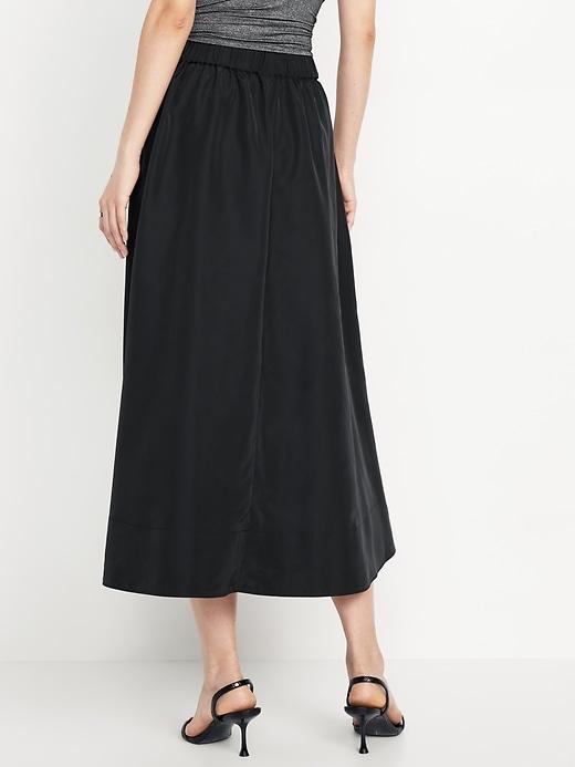 Shirred Midi Swing Skirt Product Image