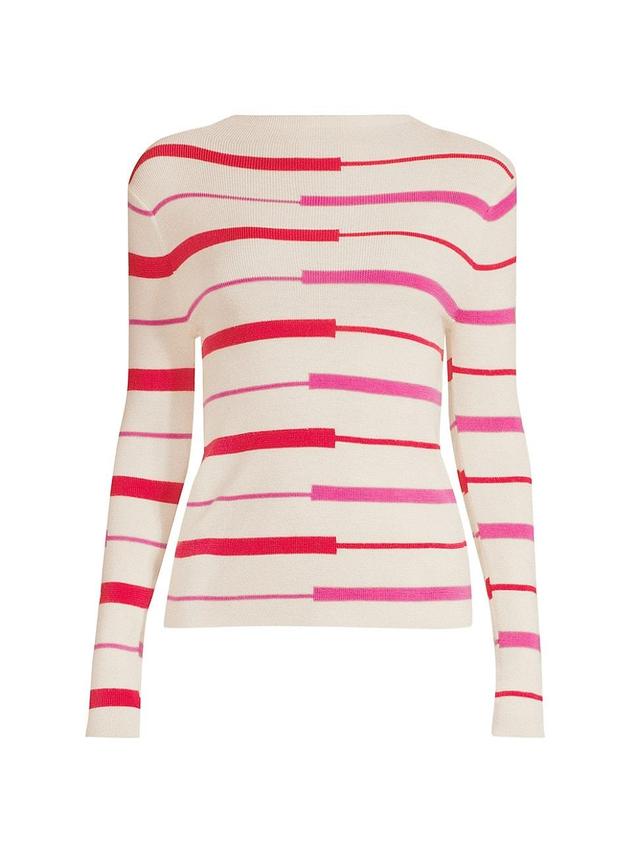 Womens Marie Merino Wool Striped Sweater Product Image