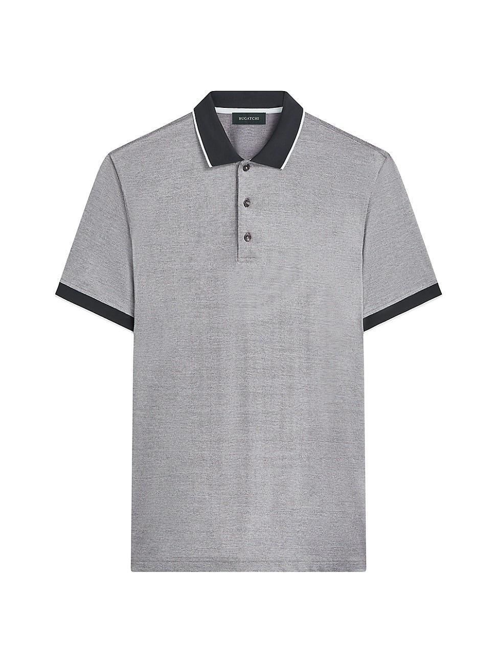 Mens 3-Button Cotton Polo Shirt Product Image