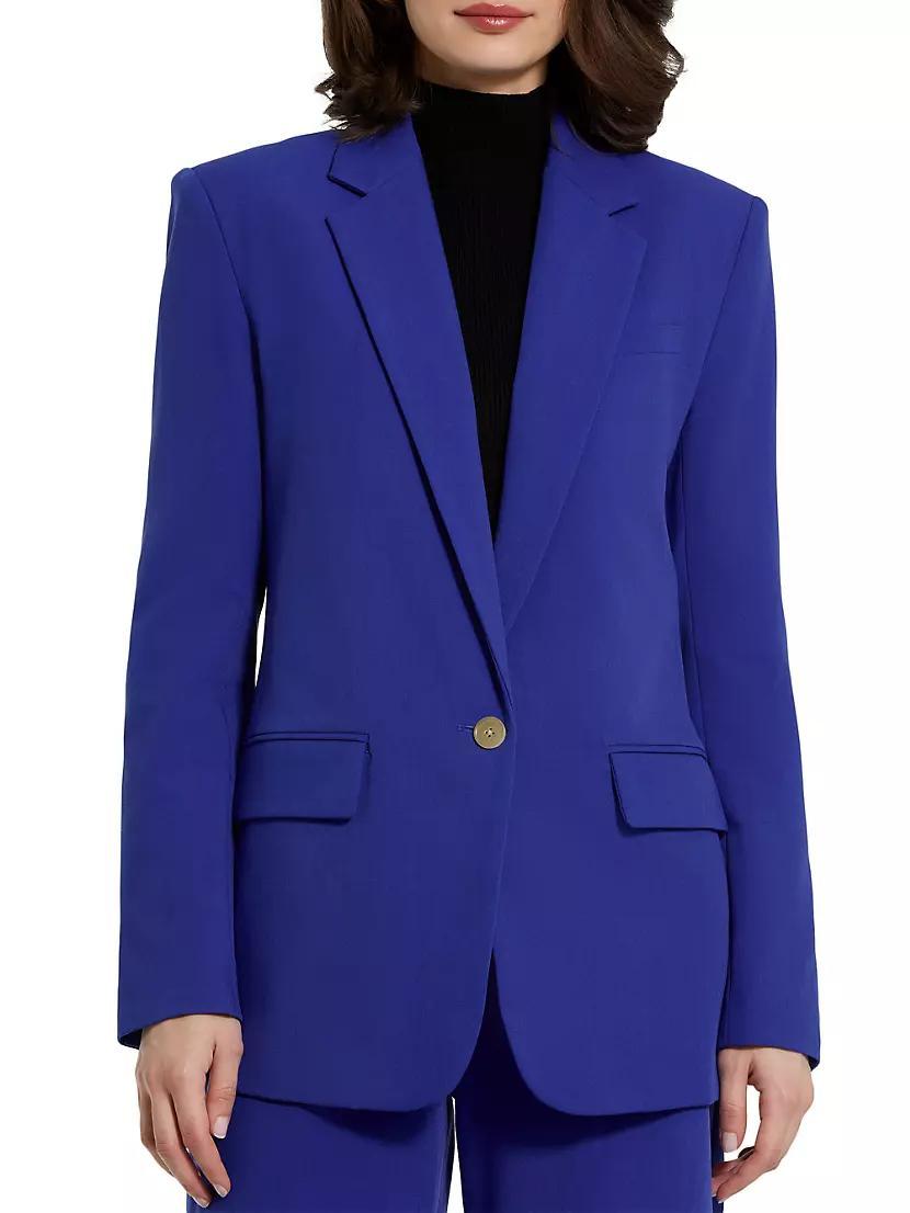 Crepe Single-Breasted Blazer Product Image