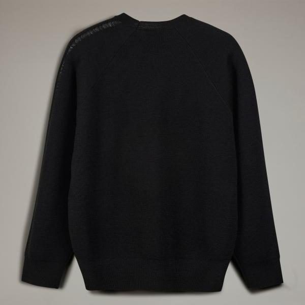 Y-3 Logo Knit Crew Sweatshirt Product Image