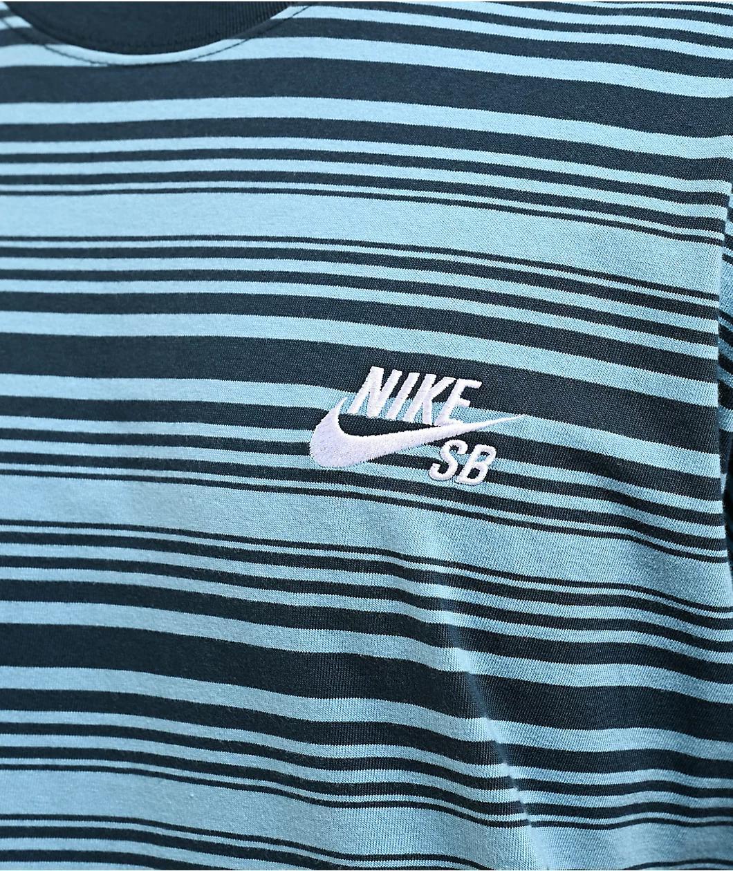 Nike SB Max90 Striped Blue T-Shirt Product Image