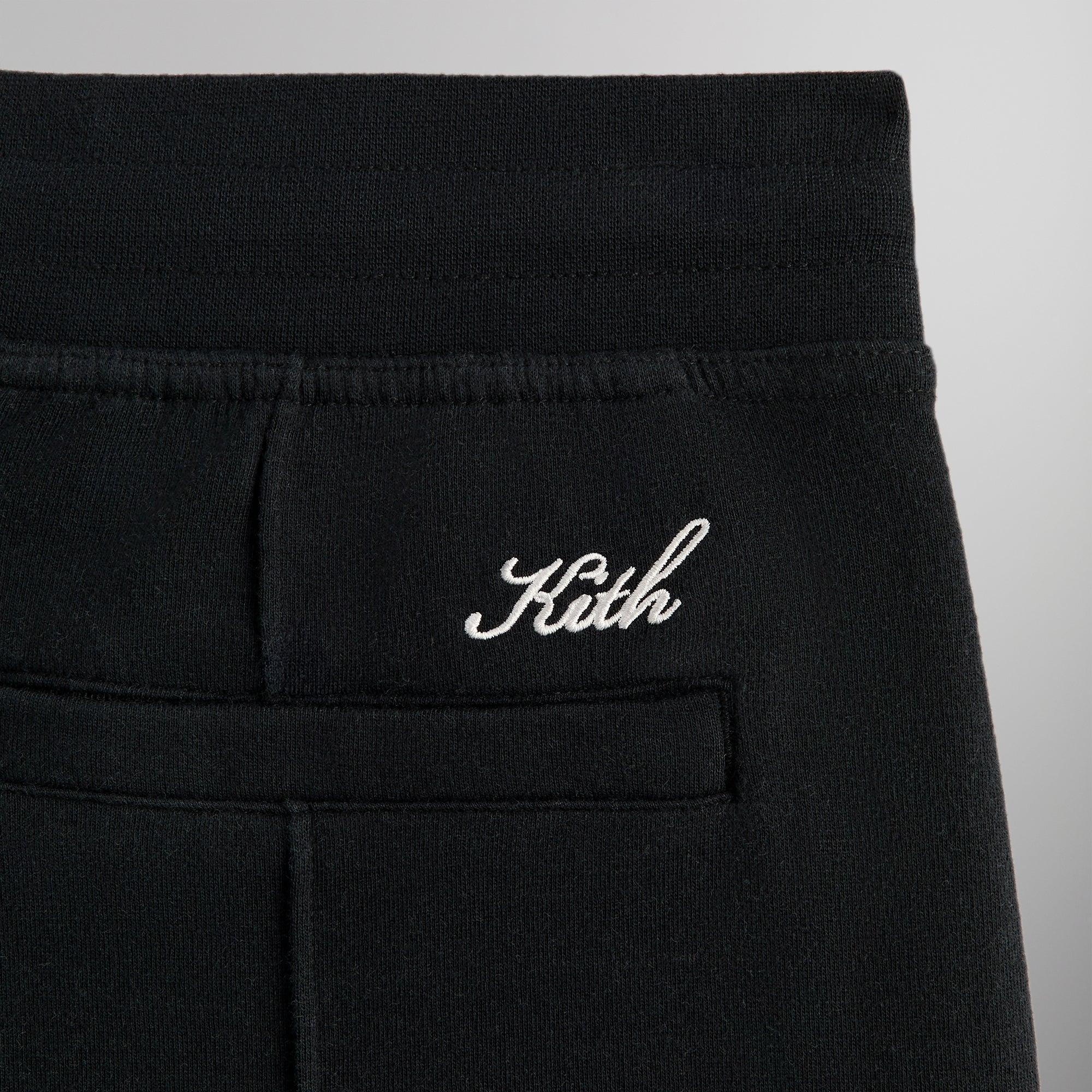 Kith Double Face Pierre Sweatpant - Black Male Product Image