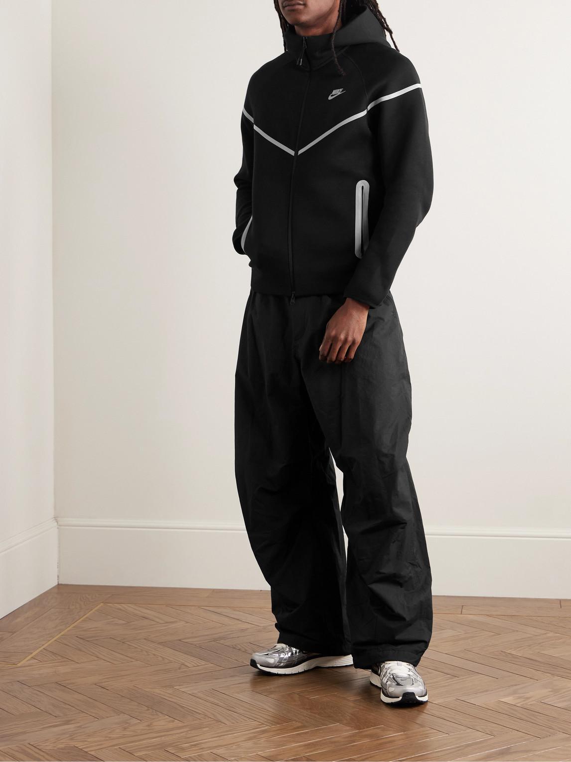 NIKE Sportswear Cotton-blend Tech Fleece Zip-up Hoodie In Black Product Image