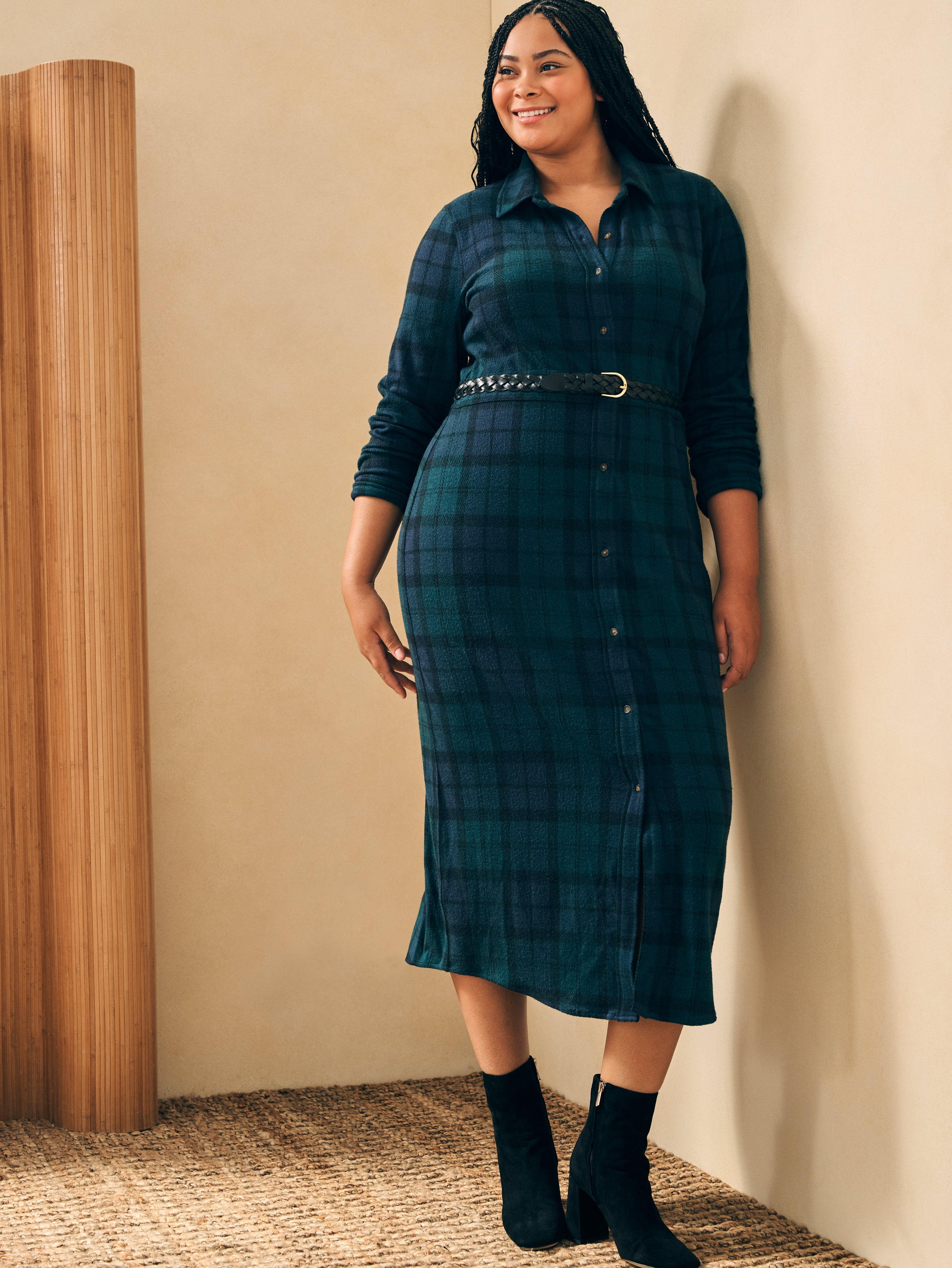 Legend™ Sweater Maxi Dress - Blackwatch Plaid Female Product Image