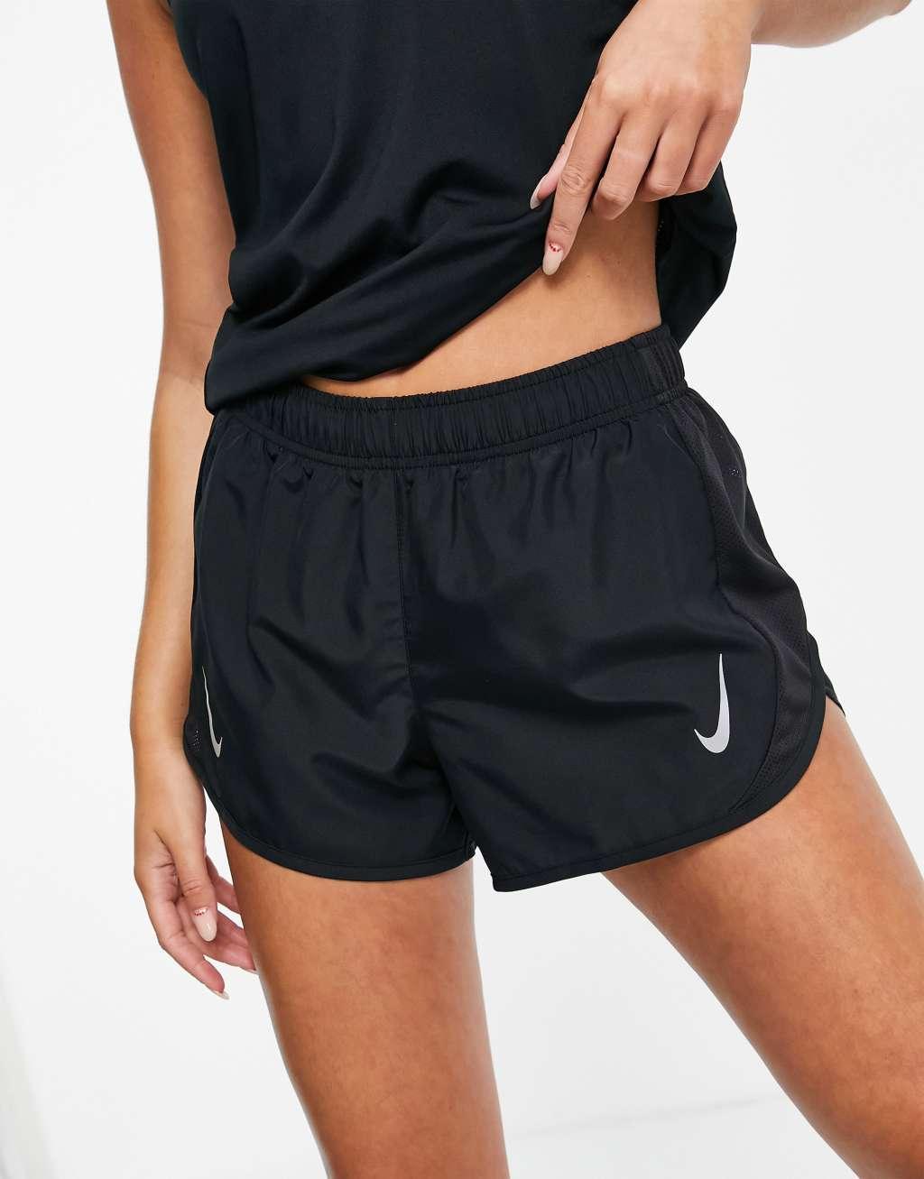 Nike Running Dri-FIT Tempo shorts in black Product Image