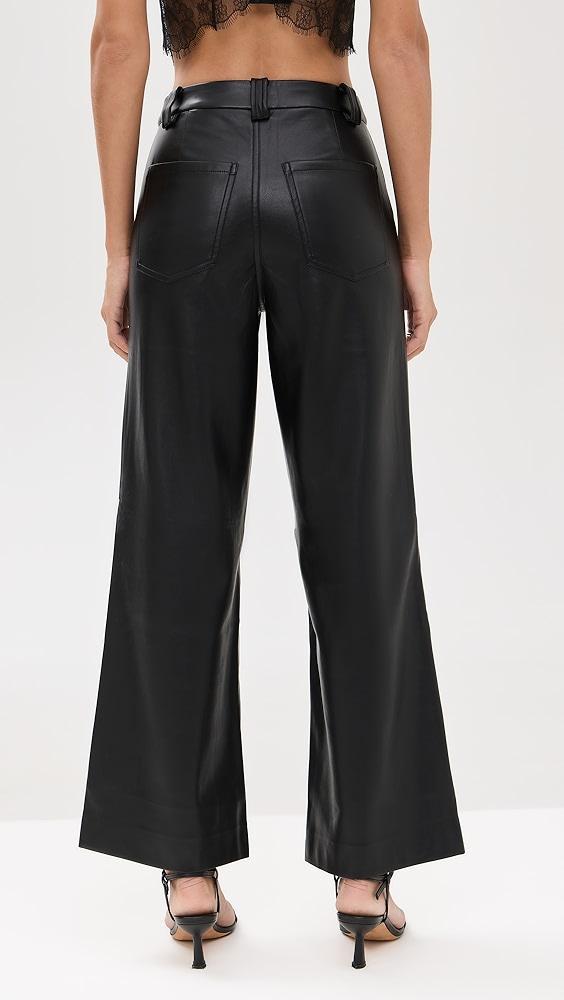 Joe's Jeans The Mia Vegan Leather Crop Trousers | Shopbop Product Image