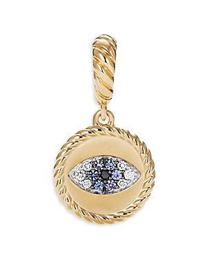 Womens Cable Collectibles Evil Eye Amulet in 18K Yellow Gold with Diamonds Product Image