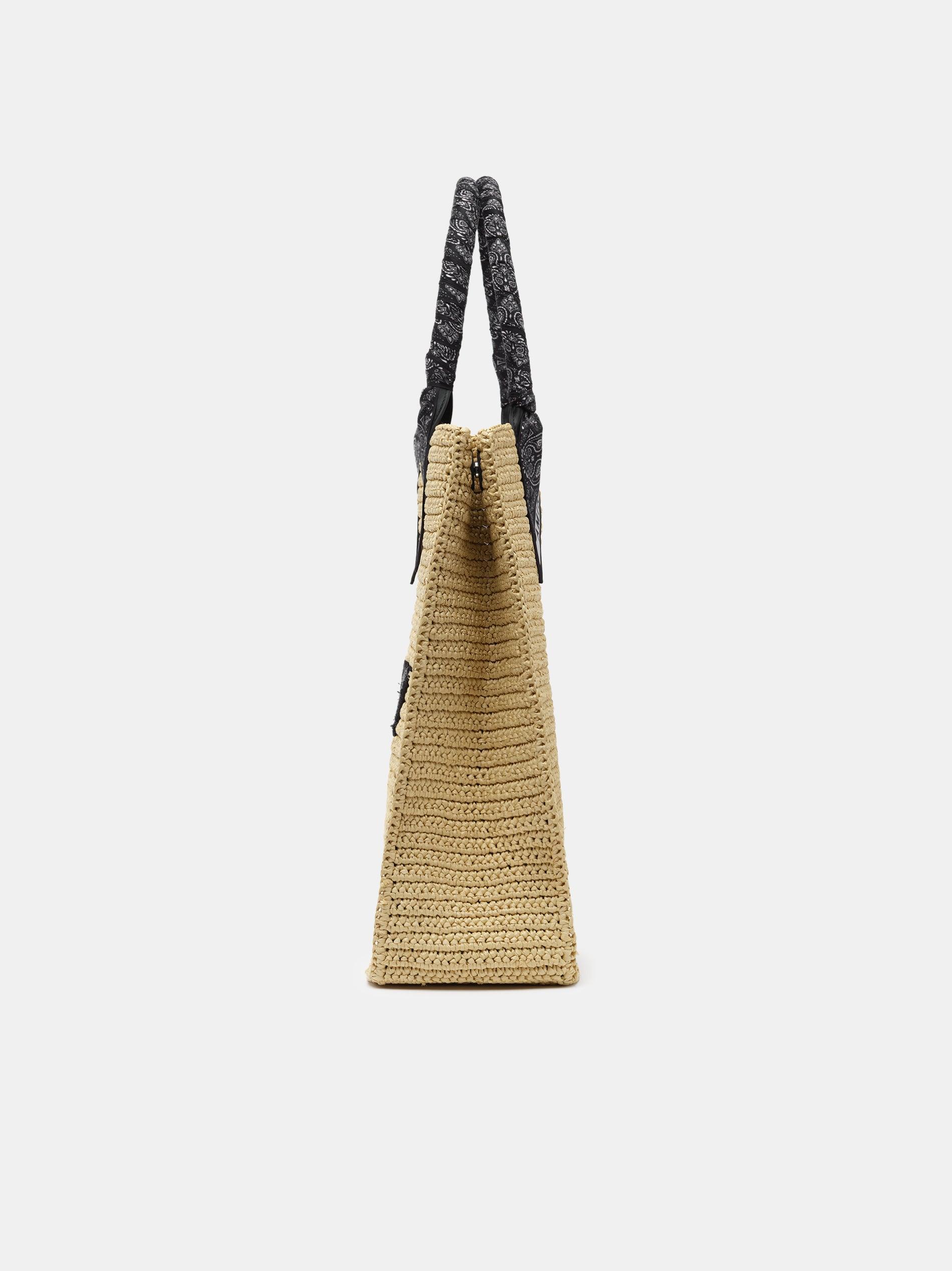 AMIRI RAFFIA TOTE - Black Male Product Image