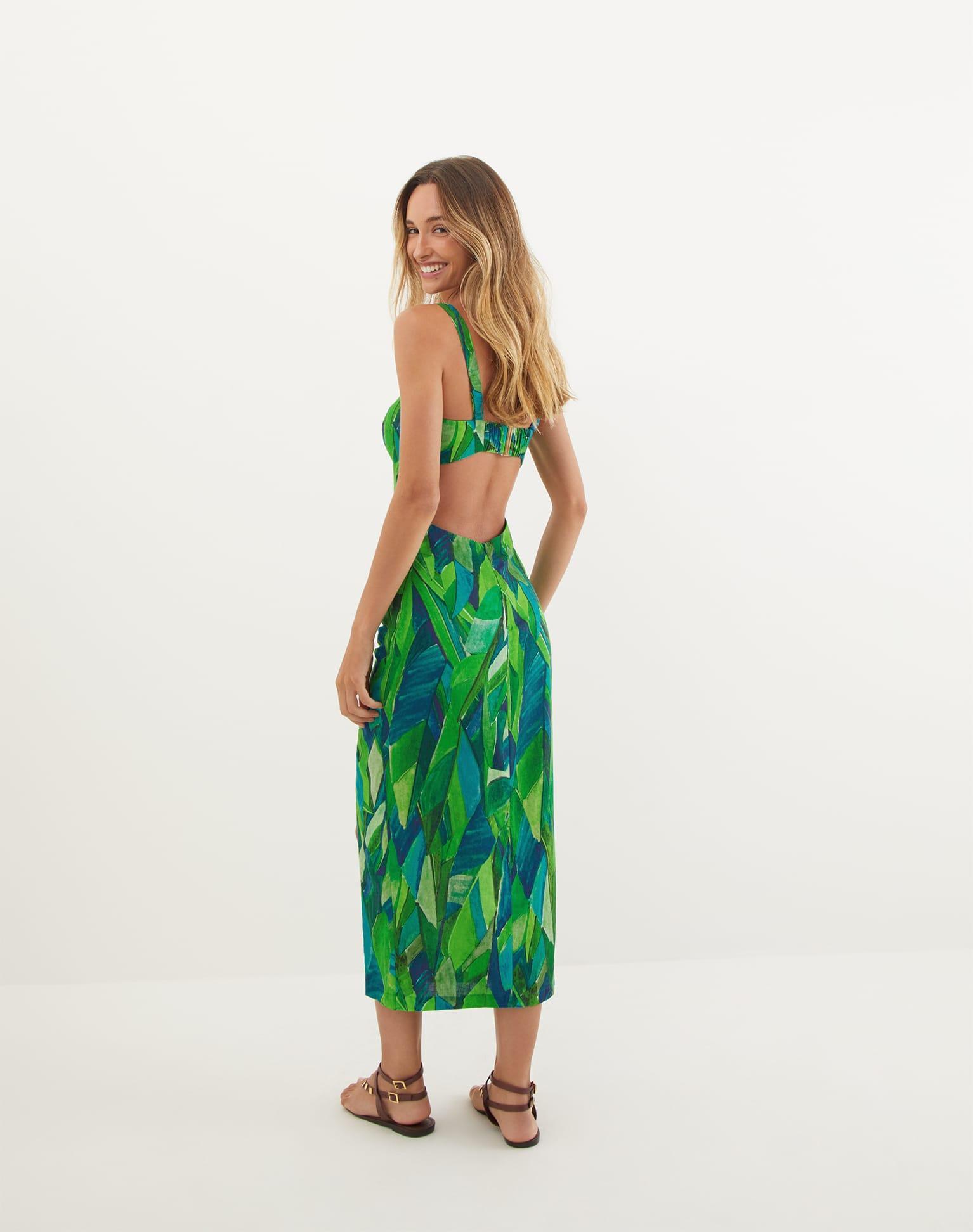 Mira Midi Dress - Tropics Product Image