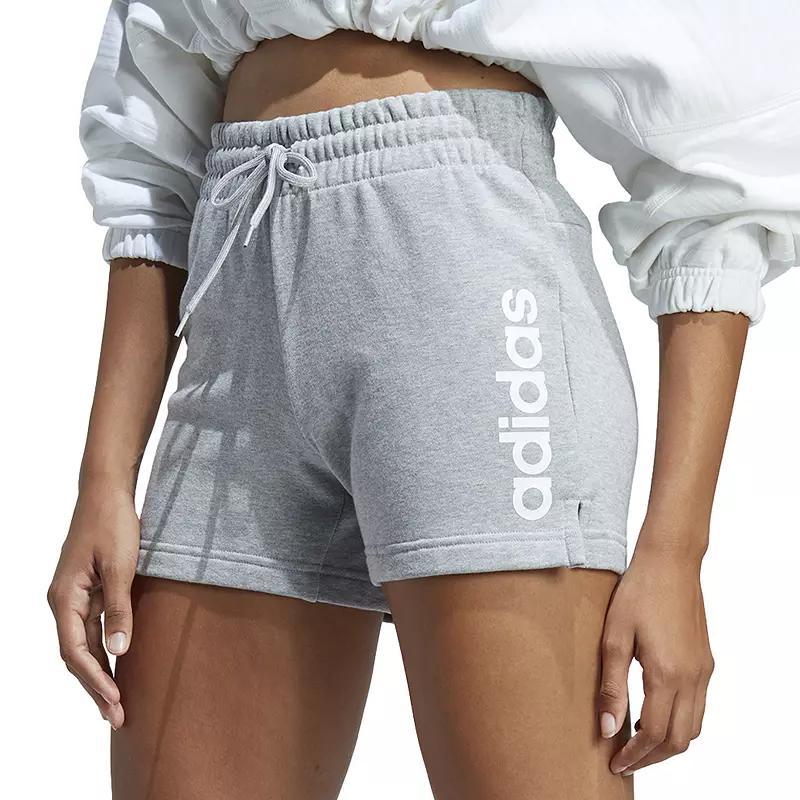 Womens adidas Essentials Linear French Terry Shorts Product Image