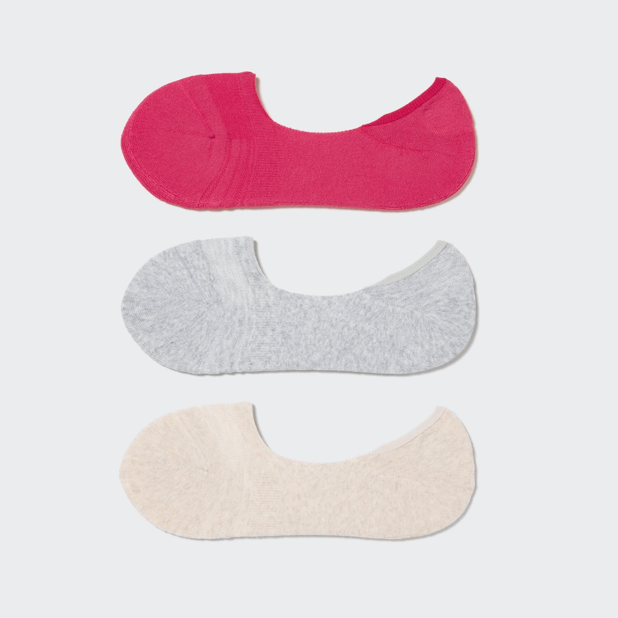 Womens Footsies 3P (Pile) Asean with Deodorizing Pink US W 7.5-10 UNIQLO US Product Image