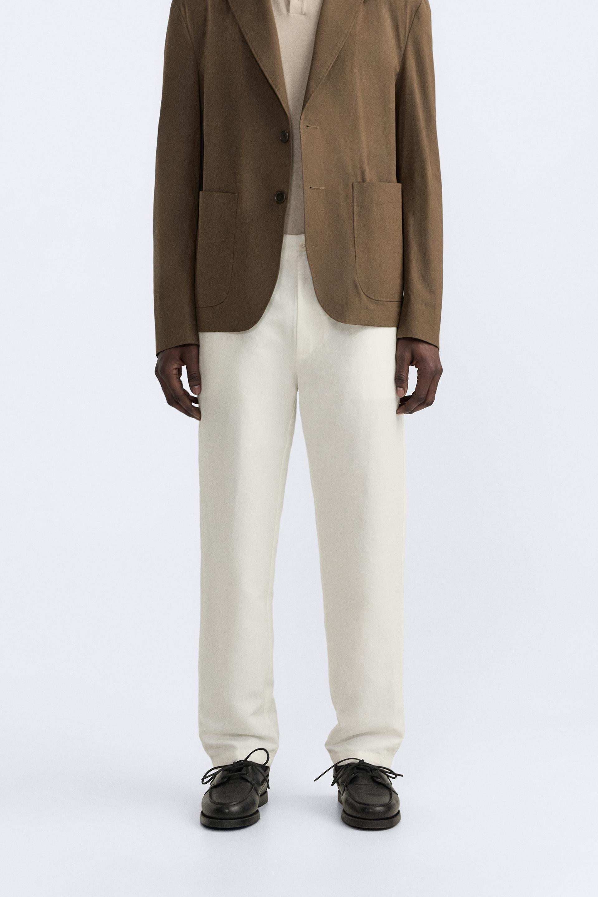 TEXTURED CHINO PANTS Product Image