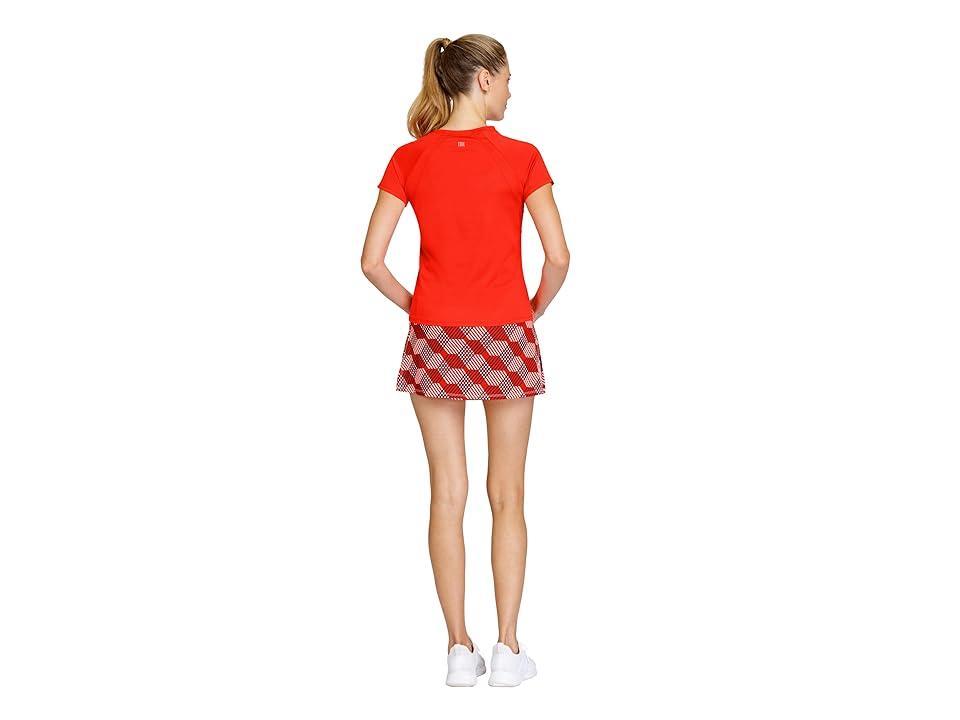 Tail Activewear Toledo Short Sleeve Tennis Tee (Paprika) Women's Clothing Product Image