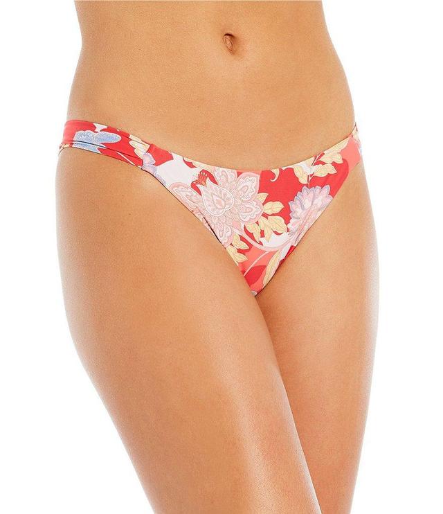 O'Neill Antalya Floral Print Kee Beach Shirred Tab Side Hipster Swim Bottom Product Image