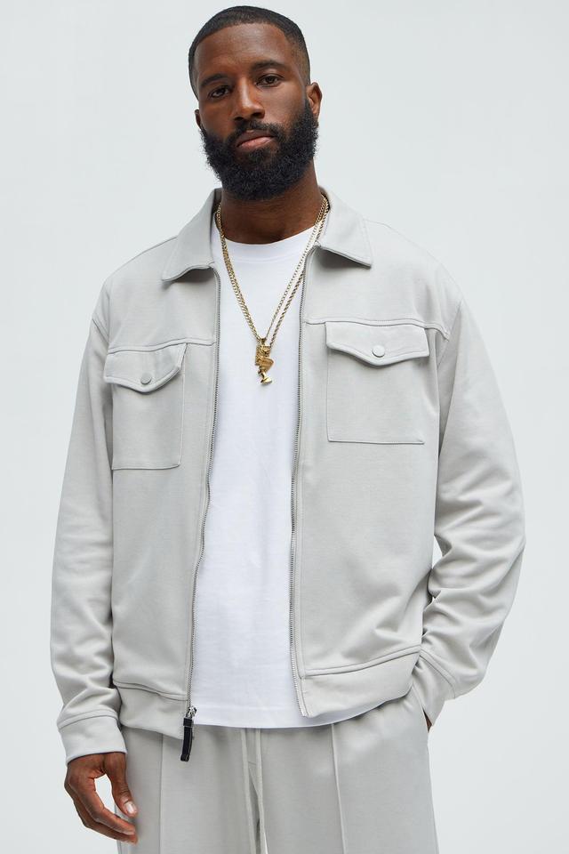 Ryan Interlock Work Jacket - Grey Product Image