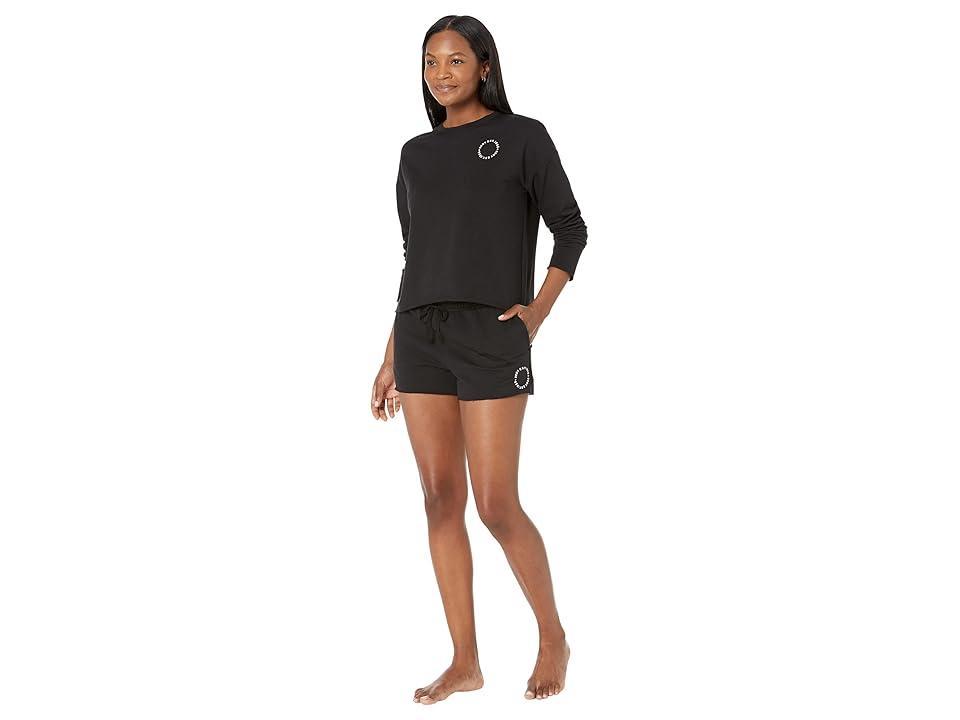 DKNY Long Sleeve Top Boxer Sleep Set Women's Clothing Product Image