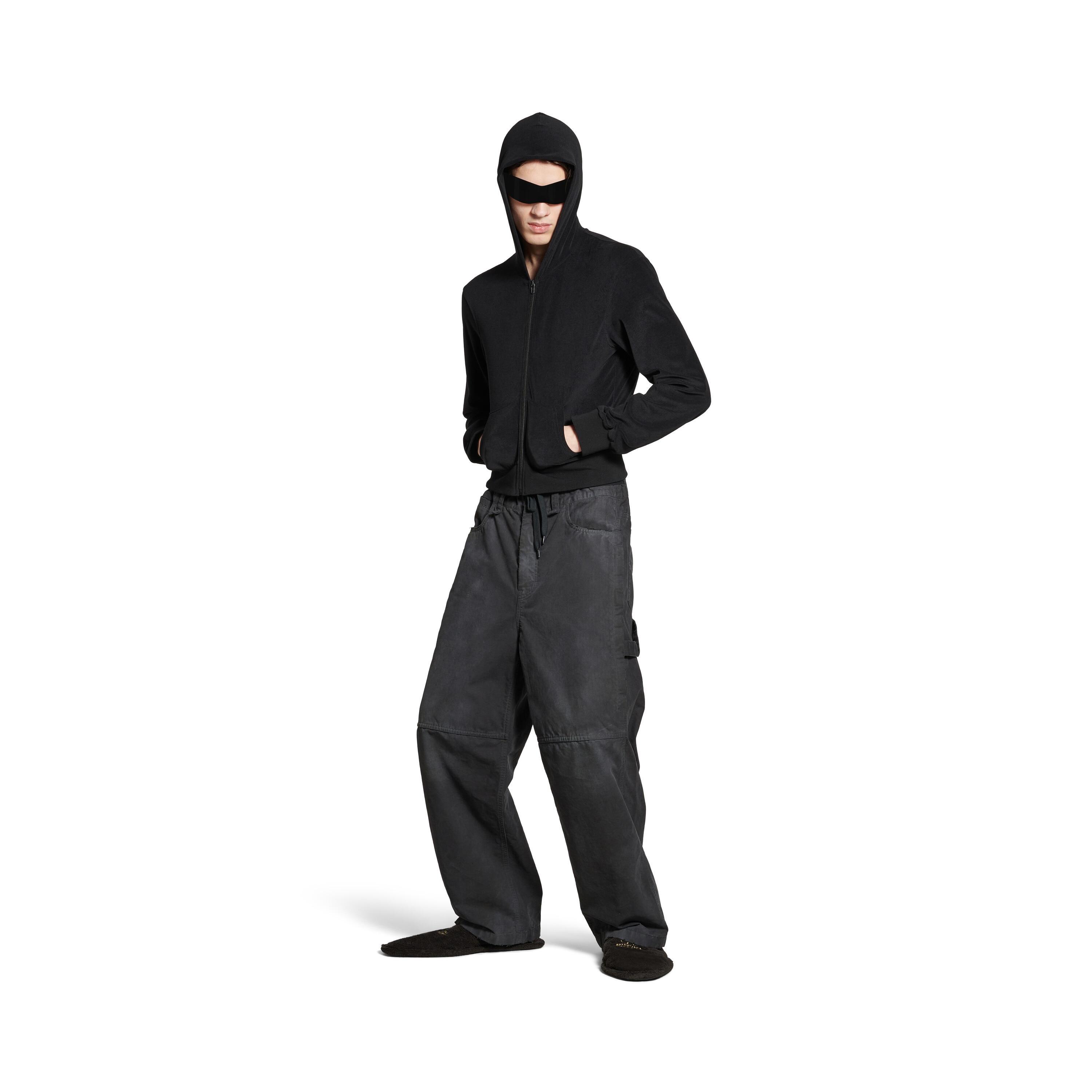 Cropped Skater Pants in Black Product Image