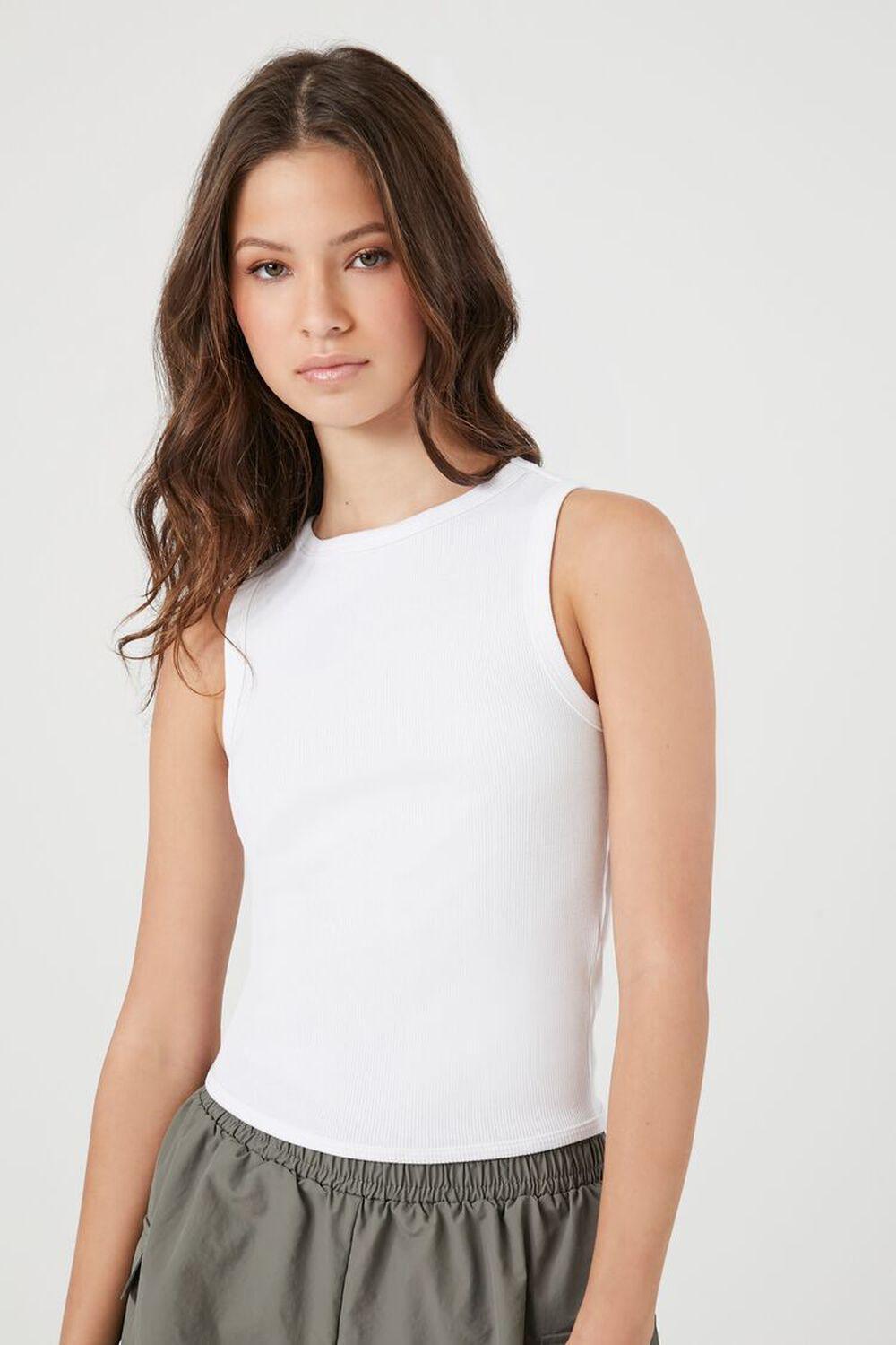 Cutout Ribbed Knit Tank Top | Forever 21 Product Image