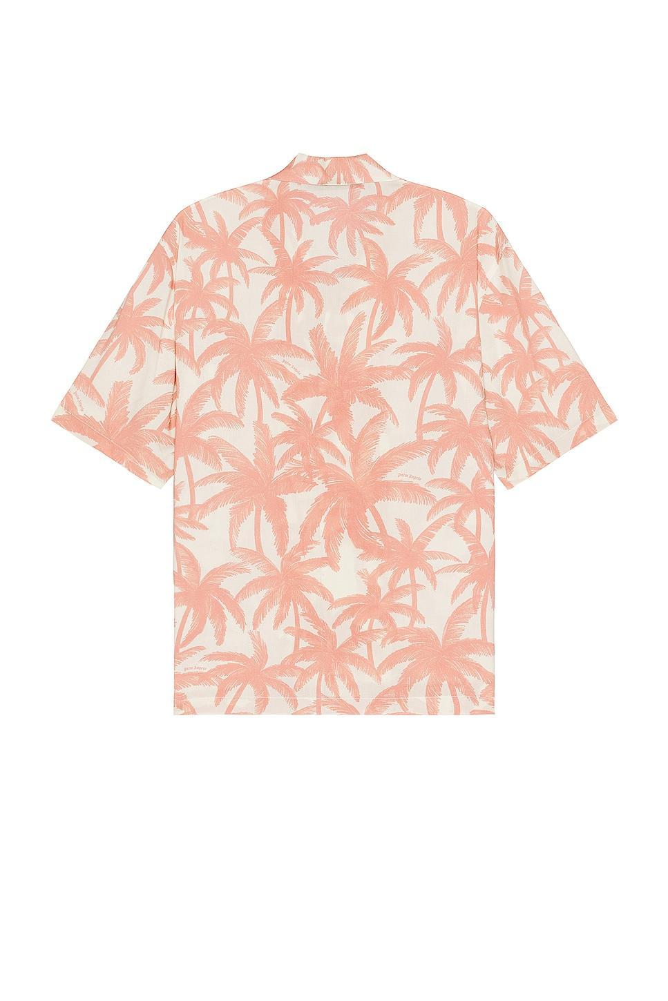 Palm Angels Allover Shirt Coral. (also in 48). Product Image