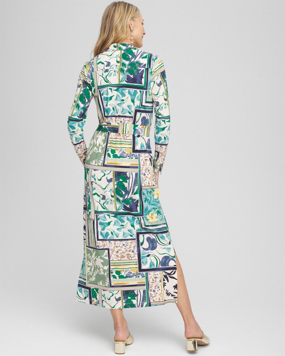 Coastal Print Maxi Shirtdress Product Image