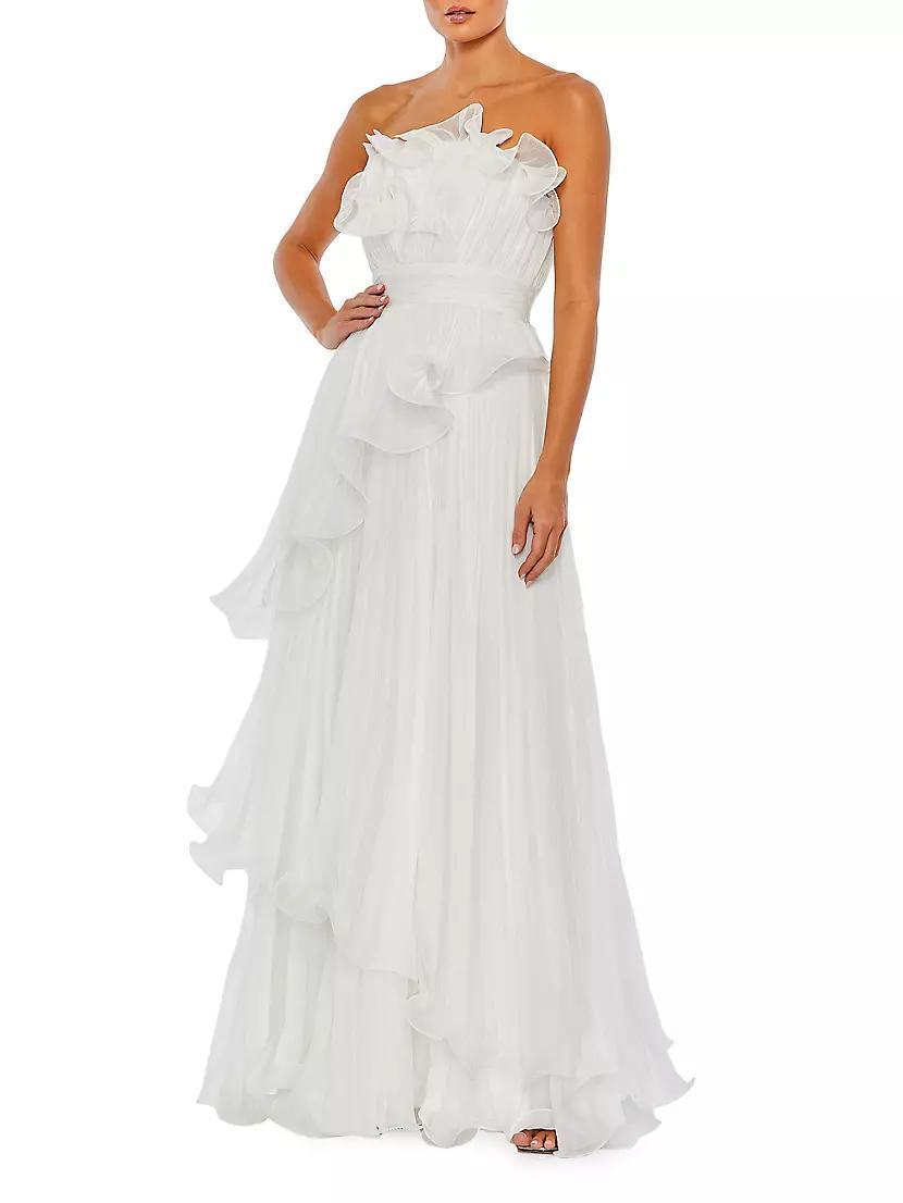 Strapless Ruffled Chiffon Gown product image