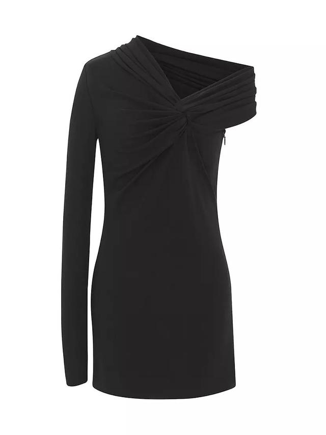 One-Shoulder Dress In Crepe Jersey Product Image